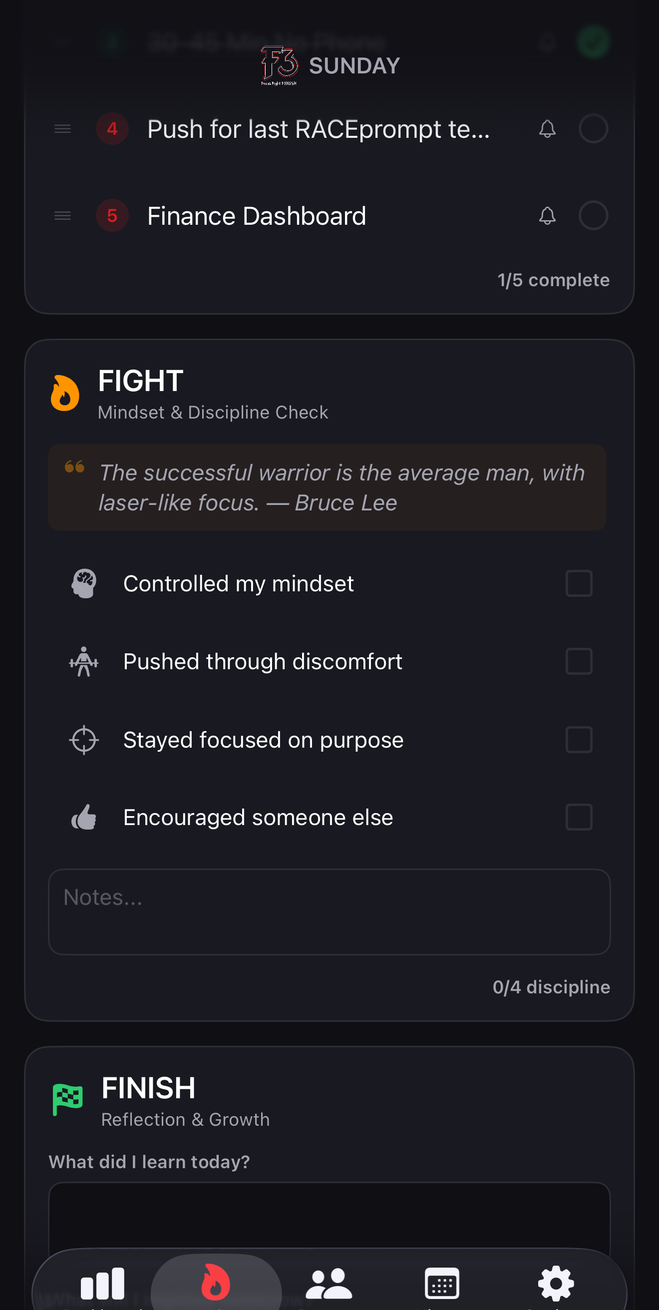 F3 Fight tracking